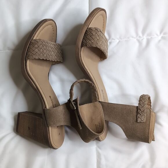 Barbara Barbieri Women's 8.5 Tan Leather Heeled Sandal - Picture 8 of 9